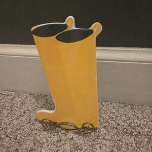 Happy Everything Yellow Wellies Big Plate Attachment
